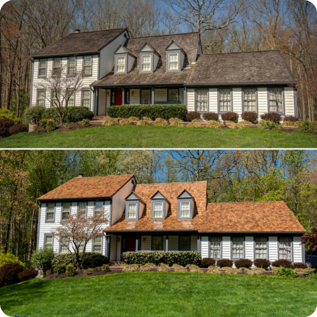 Roofing Contractor Fairfax Before and After