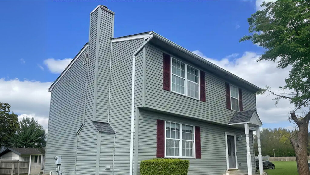 Residential siding replacement on a two-story home in Northern VA